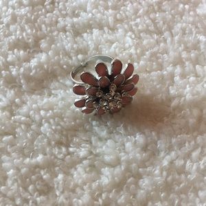 Pink flower ring